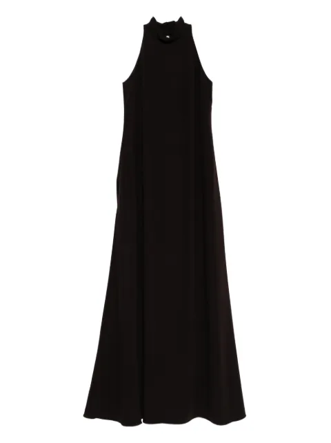Amsale high-neck dress Brown P935E