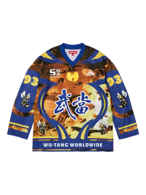 Supreme x Wu-Tang Clan long-sleeve T-shirt Blue SU26284