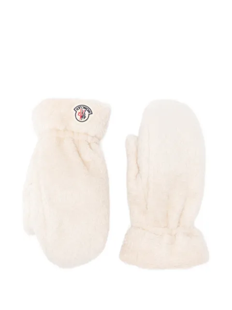 Moncler Teddy Mittens gloves White L10933A00004M9366