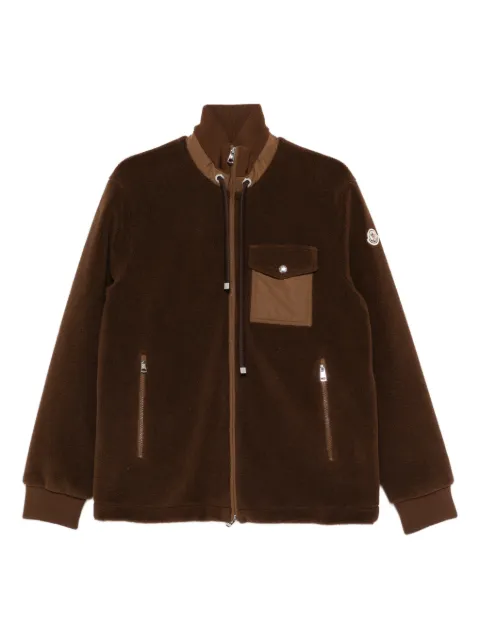 Moncler zip-up cardigan Brown L10918G0002689BBG