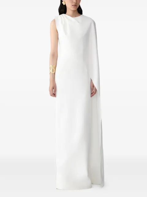 Carolina Herrera one-shoulder draped gown White R2611N722SFR
