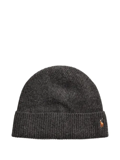 Polo Ralph Lauren signature pony rib-knit beanie Grey 449863337002