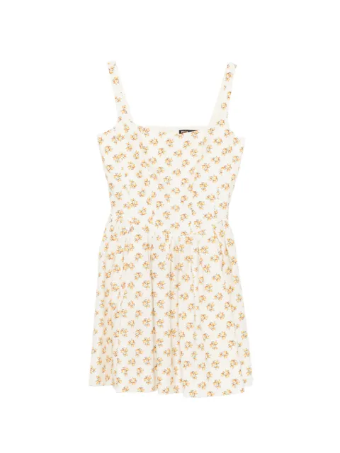 Maje short flared patterned dress Neutrals MFPRO04745