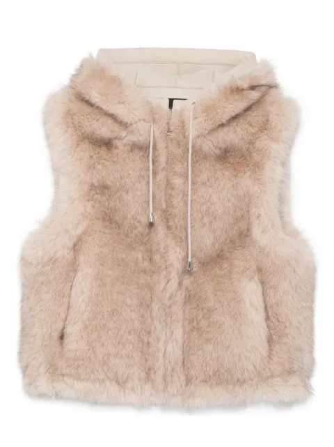 Maje short faux fur jacket Neutrals MFPOU01452