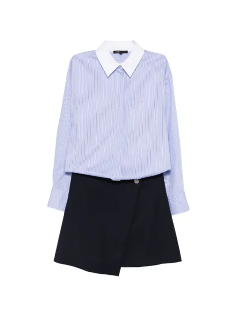 Maje 2-in-1 shirt dress Blue MFPRO04566