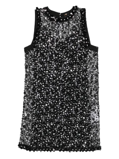 Maje floral sequin dress Black MFPRO04629