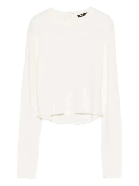 Maje jumper with jewelled buttons Neutrals MFPPU00983