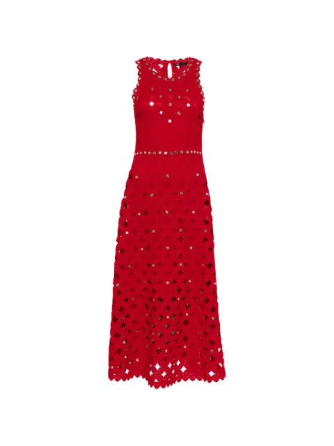 Maje mirrored crochet dress Red MFPRO04719