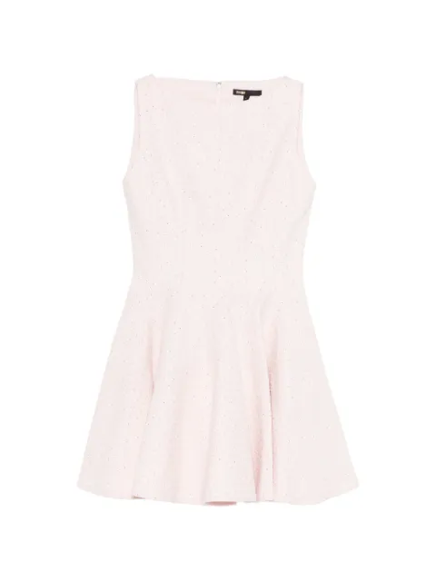 Maje short flared tweed dress Pink MFPRO04803