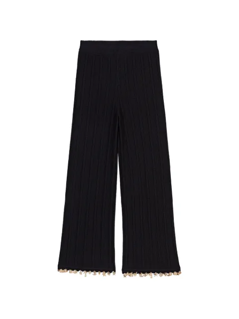 Maje jewelled knit trousers Black MFPPA00824