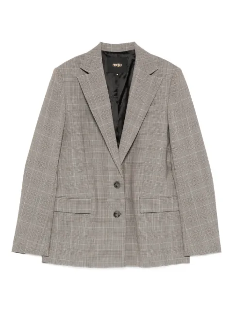 Maje checked suit jacket Grey MFPVE00758