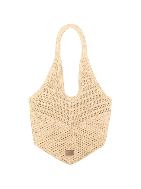 Maje natural raffia bag Neutrals MFASA01392