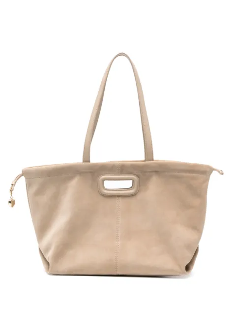 Maje suede Milpli tote bag Neutrals MFASA01409