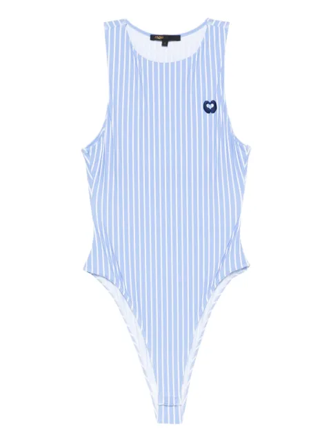 Maje striped bodysuit Blue MFPBD00041