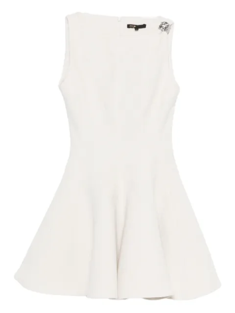 Maje short flared tweed dress White MFPRO04523