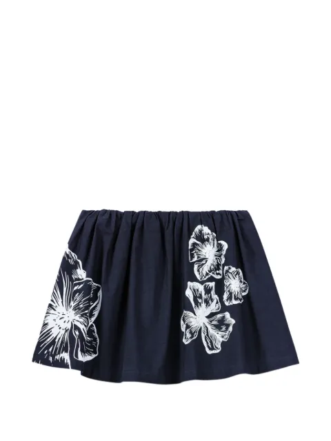 Maje short cotton skirt Blue MFPJU01562