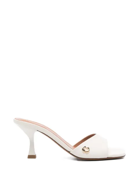 Maje leather mules White MFACH00884