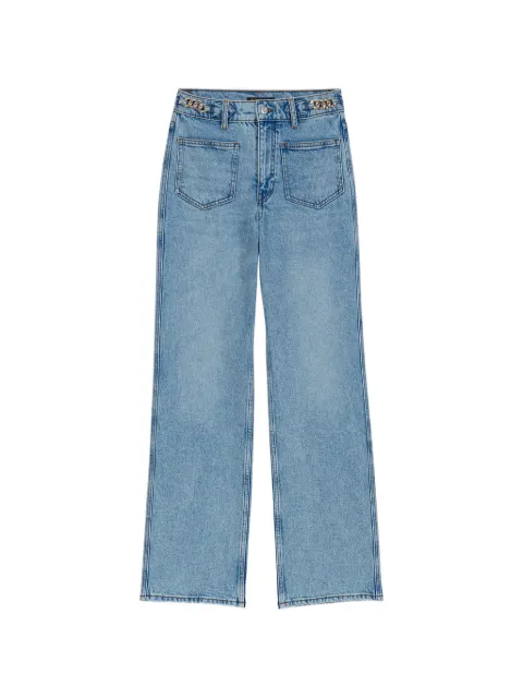 Maje straight jeans with chains Blue MFPJE00787