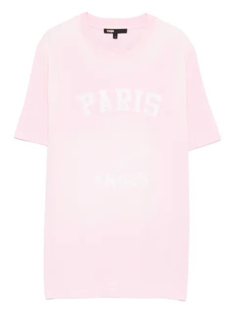 Maje embroidery cotton T-shirt Pink MFPTS00990