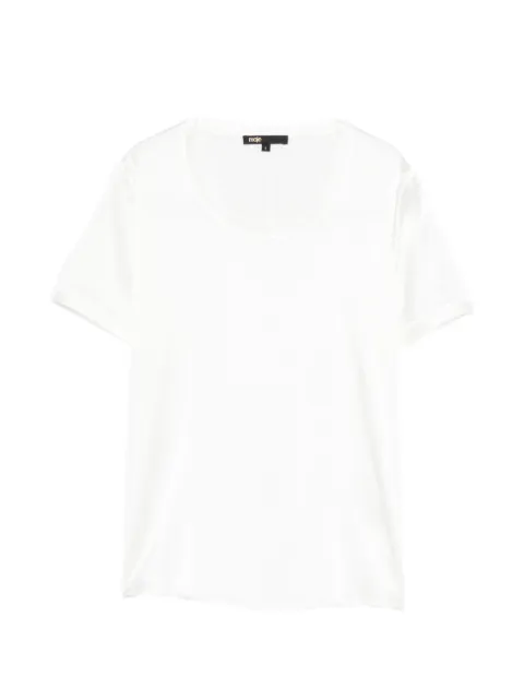 Maje round-neck T-shirt White MFPTO01375