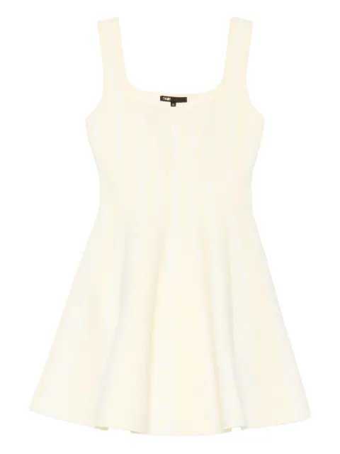 Maje jacquard knit short dress Yellow MFPRO04568