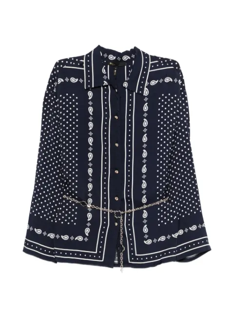 Maje flowing printed shirt Blue MFPCM00728