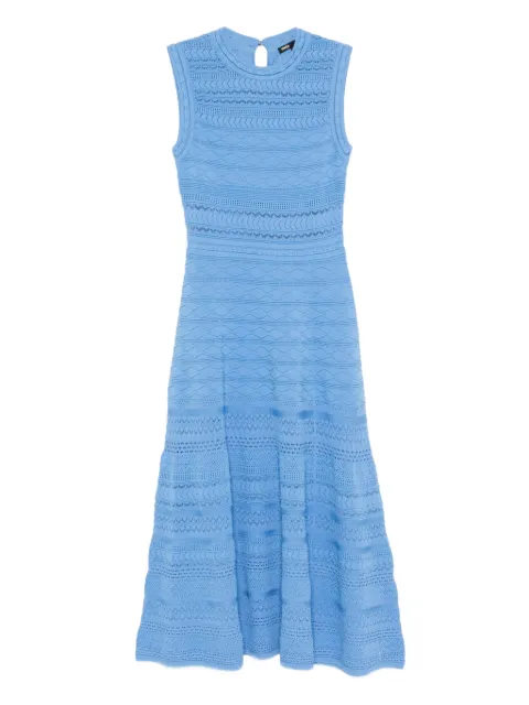 Maje pointelle knit maxi dress Blue MFPRO04663