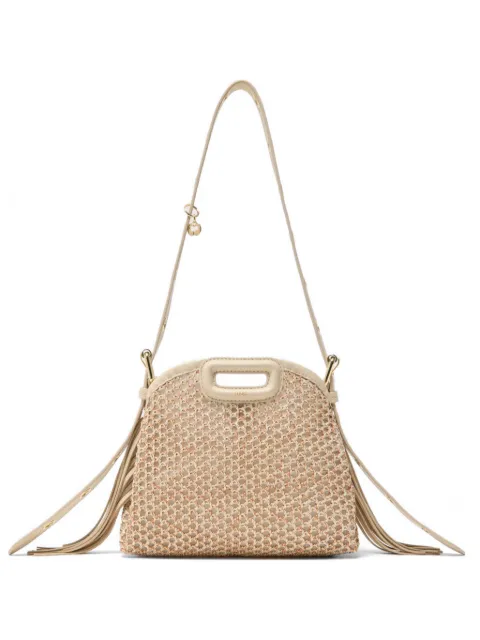 Maje Miss M mini net bag Neutrals MFASA01383