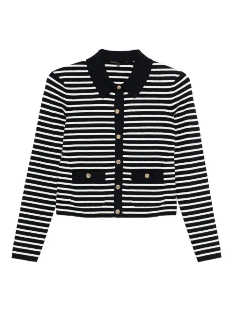 Maje striped polo cardigan Blue MFPCA00703