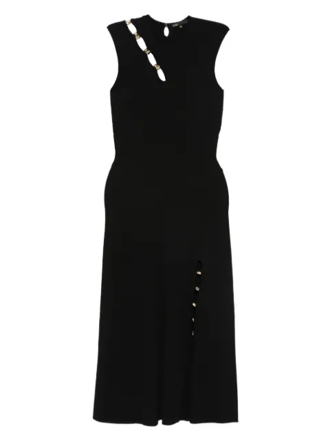 Maje cutaway rib knit maxi dress Black MFPRO04535