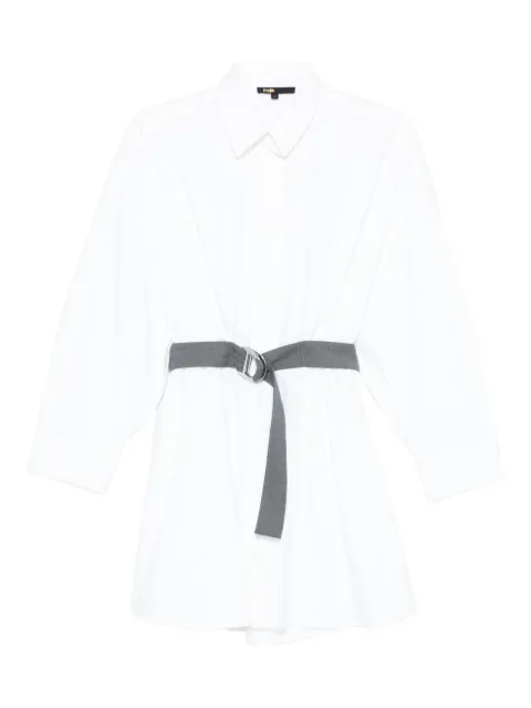 Maje shirt dress with contrast belt White MFPRO04511