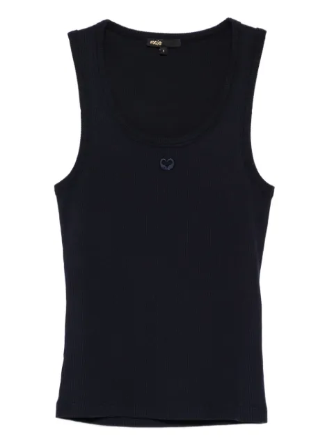 Maje rib knit tank top Blue MFPTS01049