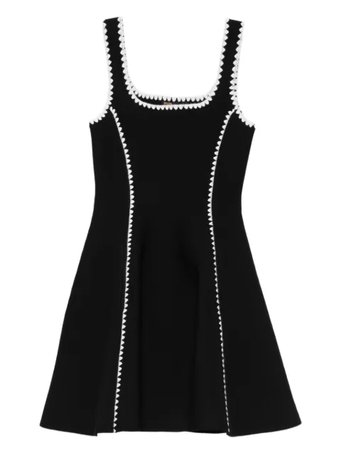 Maje short dress with topstitch details Black MFPRO04573
