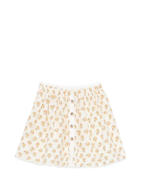 Maje printed skirt with rickrack trim Neutrals MFPJU01636