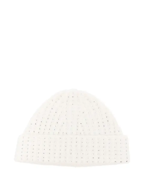 Maje wool and rhinestone hat Neutrals MFABO00555