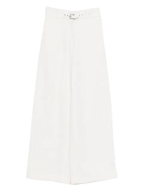 Maje wide-leg tweed trousers White MFPPA00781