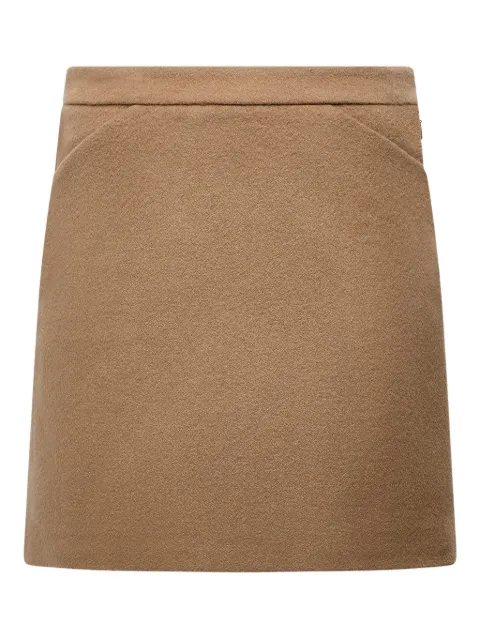 Another Tomorrow tailored mini skirt Brown A225SK028WS