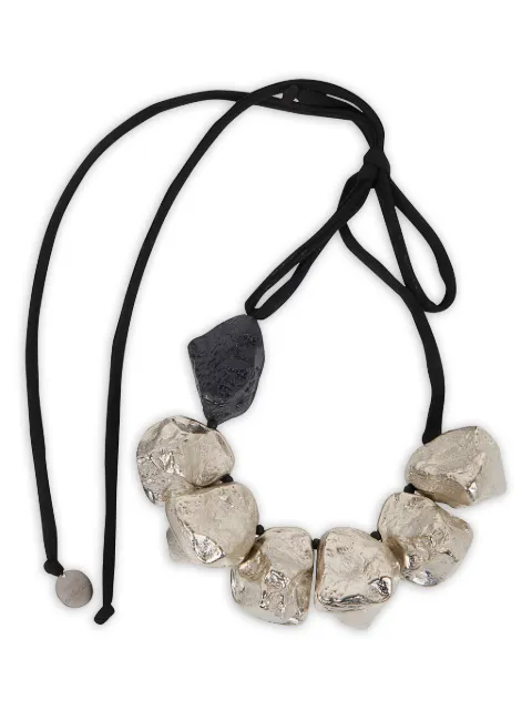 Maria Calderara stone necklace Silver 2S109SN