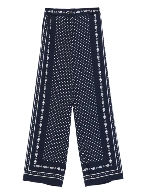 Maje printed fluid trousers Blue MFPPA00787