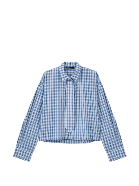 Maje rhinestone shirt with removable tie Blue MFPCM00725