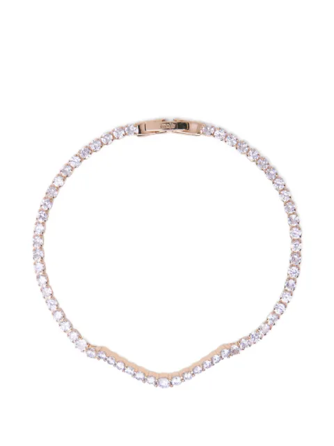 Maje crystal-embellished tennis bracelet Gold MFABI01089