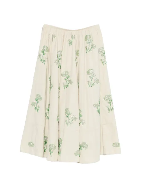 Maje beaded technical skirt Neutrals MFPJU01615