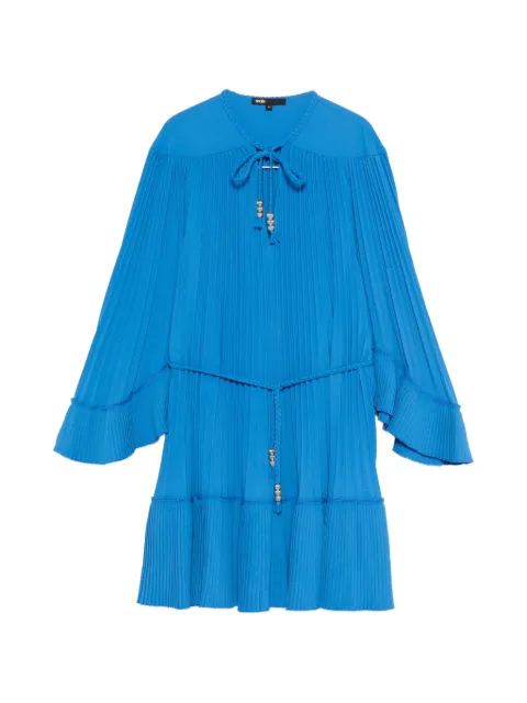 Maje short pleated dress Blue MFPRO04839