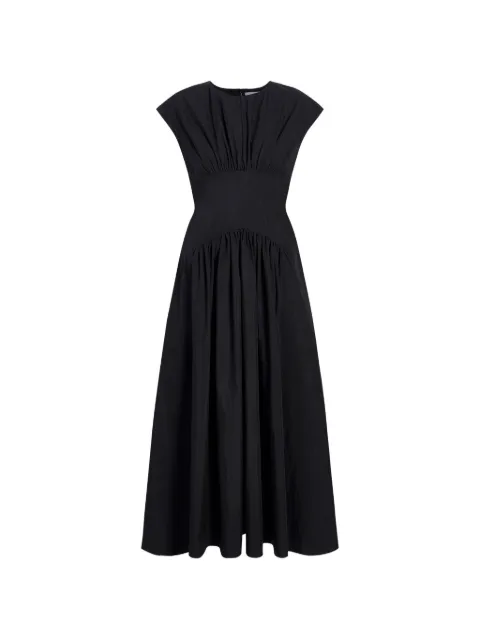 Proenza Schouler White Label Nyssa gathered-detail maxi dress Black WL2613663SC099