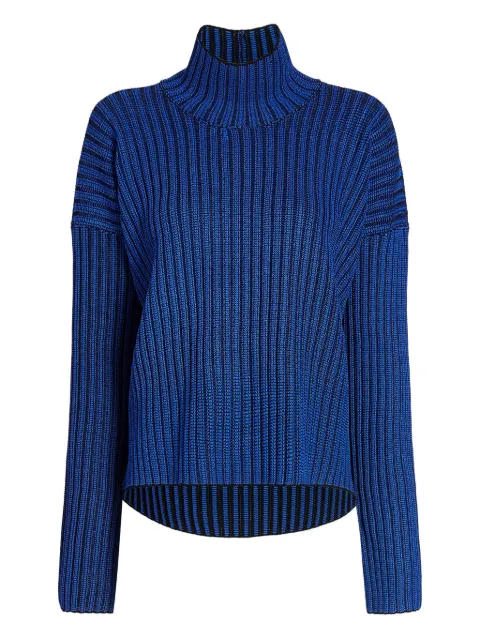 Proenza Schouler White Label Elysia ladder stripe sweater Blue WL2617672KW328