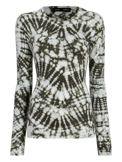 Proenza Schouler Mia tie-dye T-shirt White R2614021JCP11