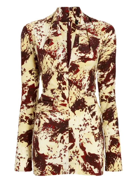 Proenza Schouler Adela printed blouse Yellow R2614026BYP297S