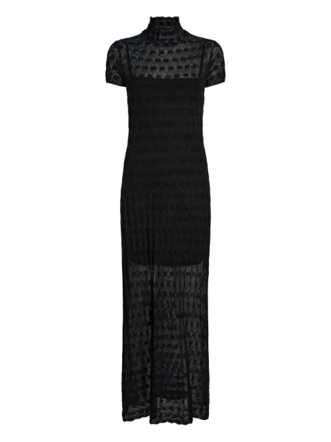 Proenza Schouler Zein textured midi dress Black R2617326KY416