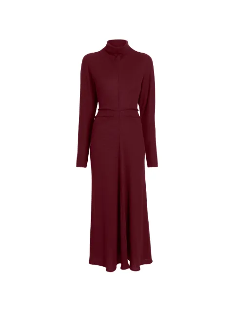 Proenza Schouler White Label Soren roll-neck fine-ribbed maxi dress Red WL2613615JY118