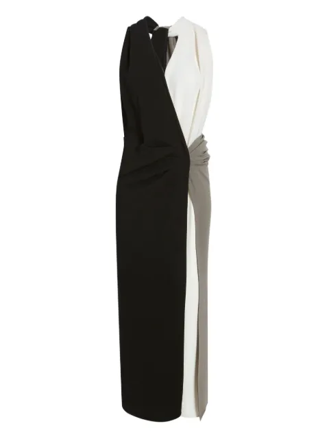 Proenza Schouler Elsa knotted midi dress Black R2613014BY290